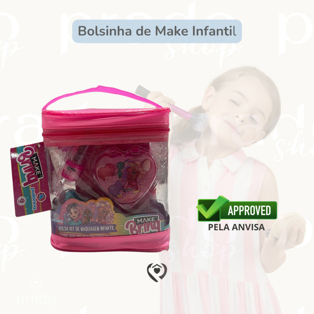 Brinquedo Infantil Kit Maquiagem para Boneca Little Beauty BAR-14222 -  Maquiagem Virtual