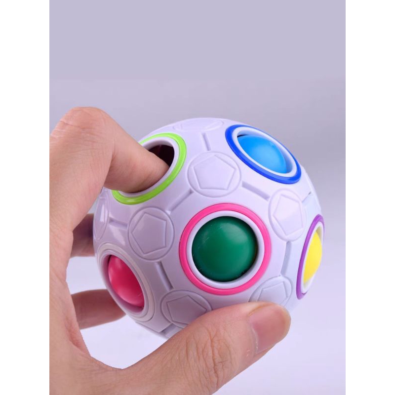 Fidget Toy Cubo Magico Brinquedo Antistress Cubo Bola Magica Pop Bolinha  Quebra-cabeça de Bola Rainbow Puzzle Ball Fidget Jogo de Habilidade Ball  Toy Teasers Jogos de Brinquedos