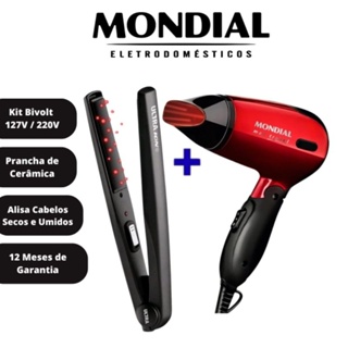 Secador De Cabelo Gama 2200w Salão Difusor Prancha Titanium