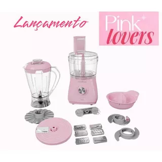 Multiprocessador Rosa Britânia 12 em 1 1000W Rosa