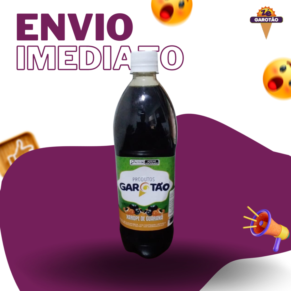 GUARANA GAROTÃO - XAROPE DE GUARANA 1L - ENVIO IMEDIATO