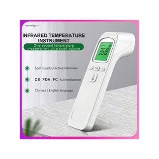 Termômetro Digital de Raios Infravermelhos Testa Medição Temperatura Bebês Adultos