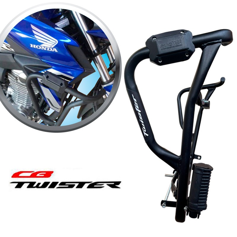 Protetor Para CB Twister 250 F de 2016 até 2022 Carenagem Tanque Motor Mata Cachorro