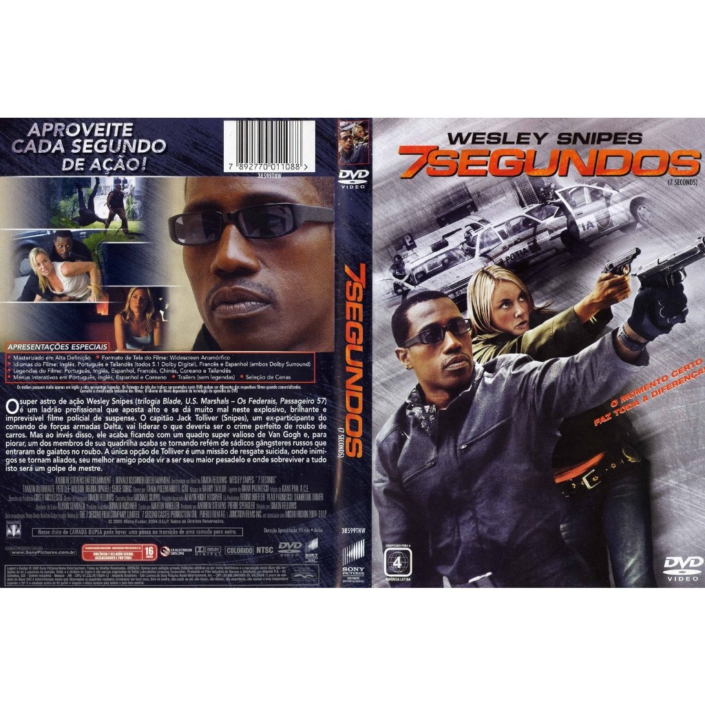 DVD 7 Segundos 2005 Dublado HD1080p | Shopee Brasil