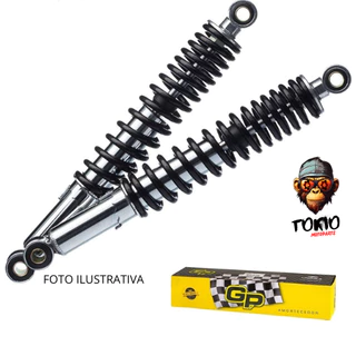 PAR AMORTECEDOR TITAN 160 2016 A 2023 FAN CG COM REGULAGEM