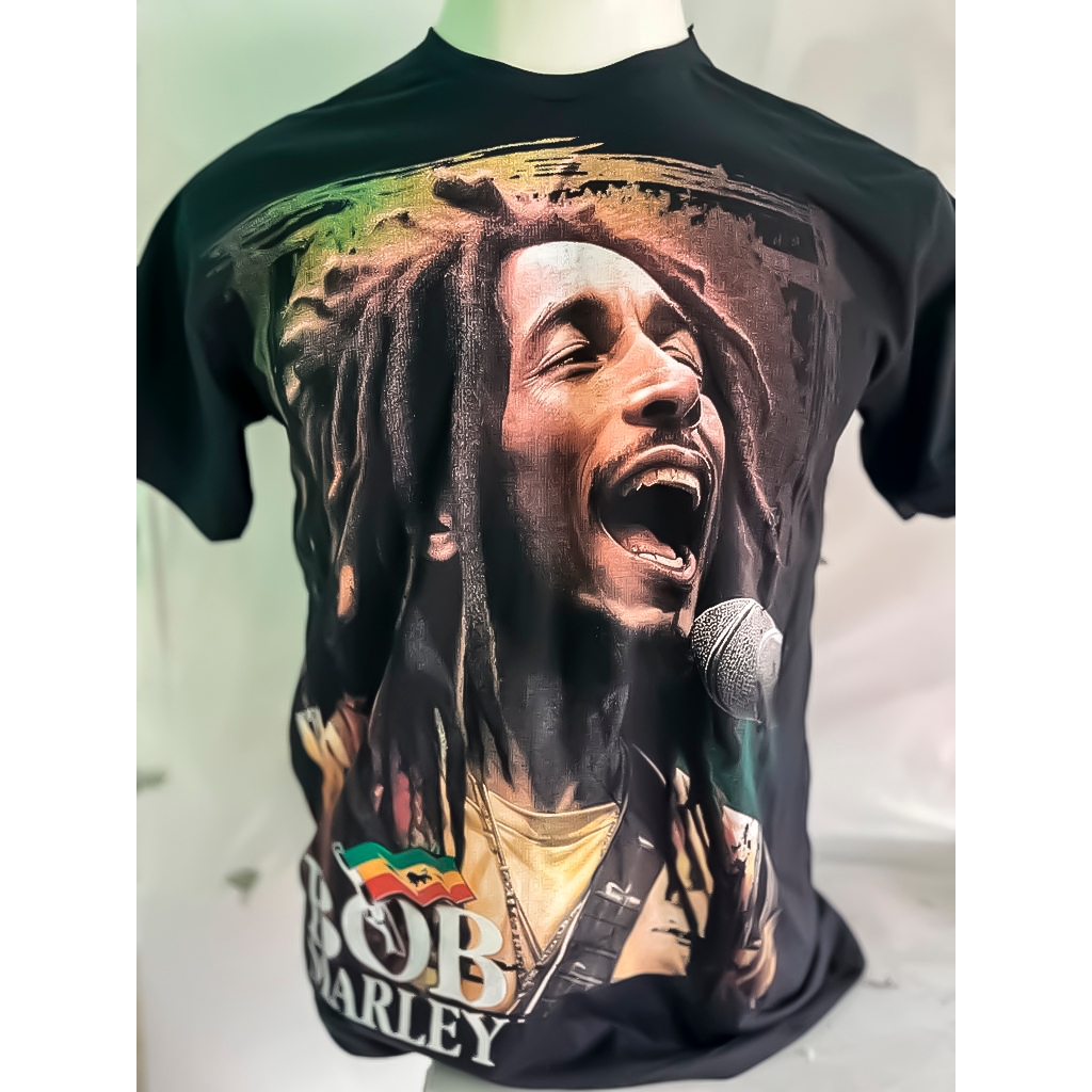 CAMISETA BOB MARLEY 100% ALGODÃO UNISSEX