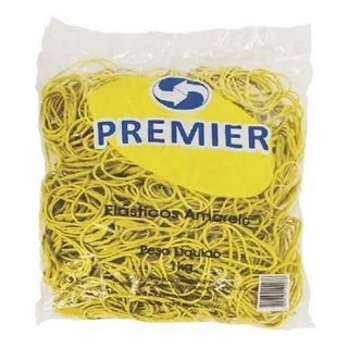Pacotes de Elásticos Amarelo Premier 1kg/500g/100g