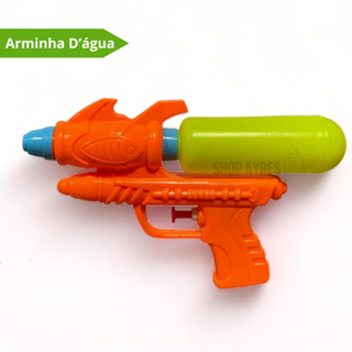 Pistola Arma Arminha Water Gun Lança Água Brinquedo Piscina Verão Dtp 0120  - Escorrega o Preço