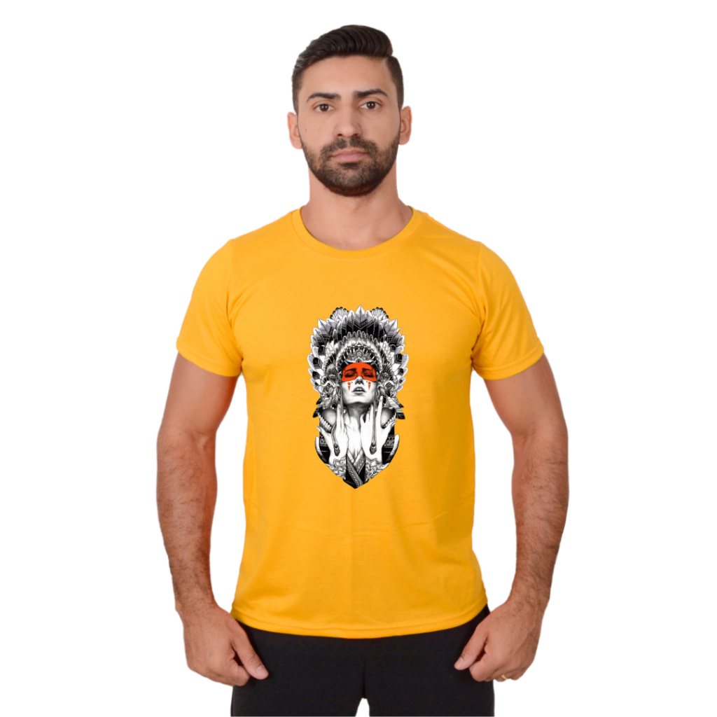 Camiseta Masculina Dupla Costura Tecido Suave Manga Curta