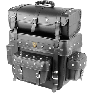 10001129 - Alforge Traseiro (Bolsa) Custom 60 Litros Couro Sintético c/ Cravos