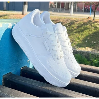 ⭐Tênis Casual Feminino PREMIUM Todo Branco - ENVIO IMEDIATO*!!!