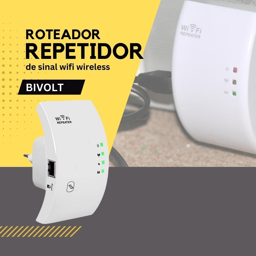 Roteador e Repetidor de Sinal Wifi 1800Mbps Amplificador de Sinal Wi-Fi ...