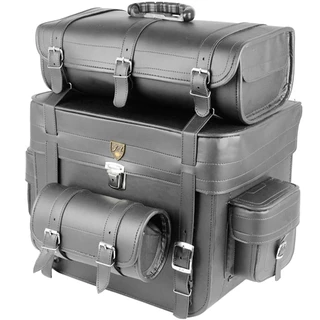 10022757 - Alforge Traseiro (Bolsa) Custom 62 Litros Couro Liso (p/ capacete - c/ chave)