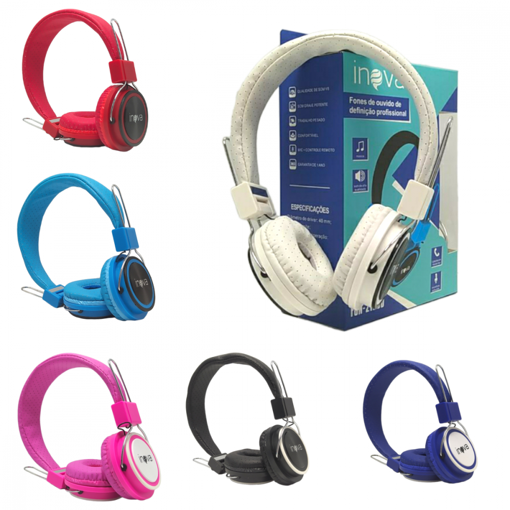 Fonde de ouvido headsaet com fio e abafador de som externo | Shopee Brasil