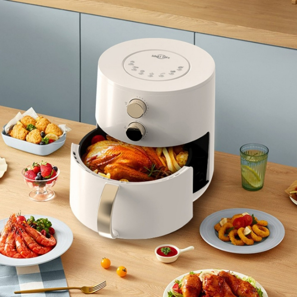 Air Fryer Fritadeira Elétrica Sem Óleo Cozimento Inteligente Com  Temporizador Idali Life