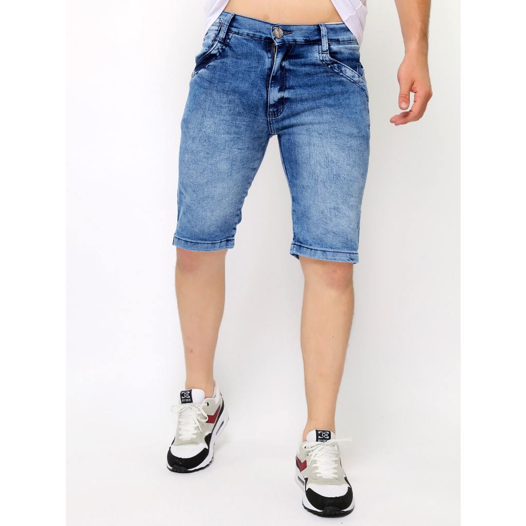 Bermuda Masculina Jeans Slim Com Lycra Elastano ROTA 77 Shopee