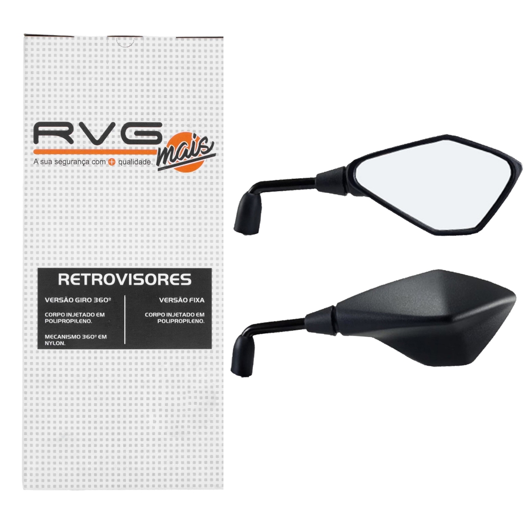 Par Retrovisor Gvs Z400 Titan 160 Fan 160 Cb 250f Cb 500 Xre 300