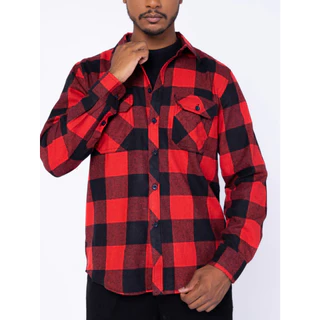 Camisa Masculina Xadrez Flanelada blusa de manga longa