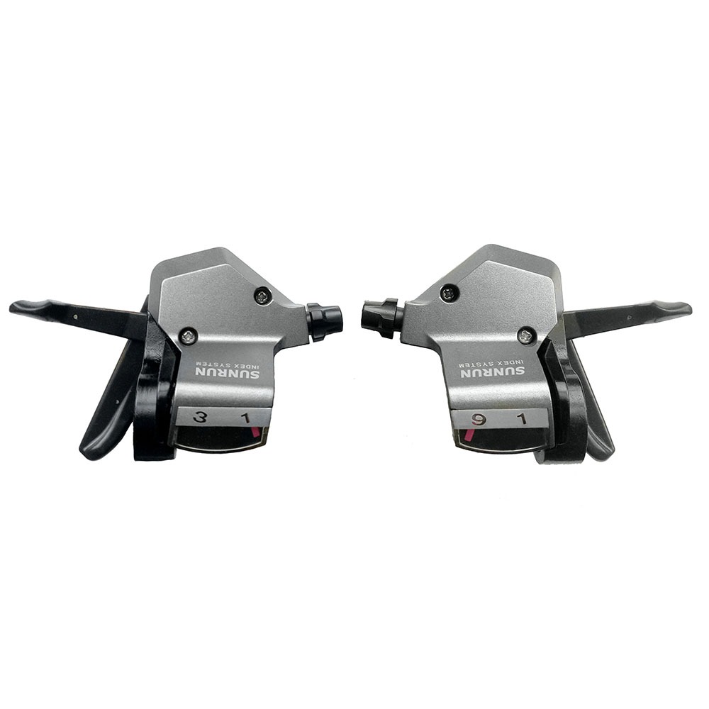 Passador Alavanca Trocador Marcha Cambio Rapid fire 27v Sunrun 9v Bike C/ Cabo