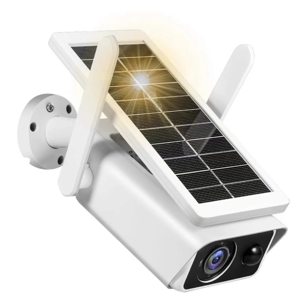 Câmera Solar Vigilância De Segurança Noturna Alimentado À Bateria Wi-fi ...