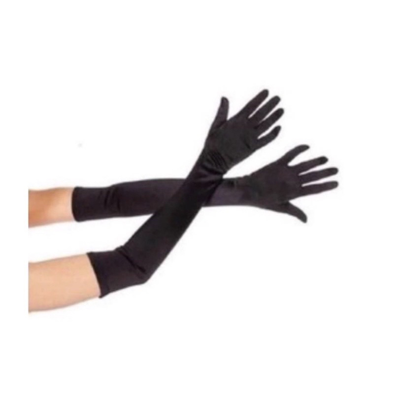 par de Luvas Compridas de Lycra