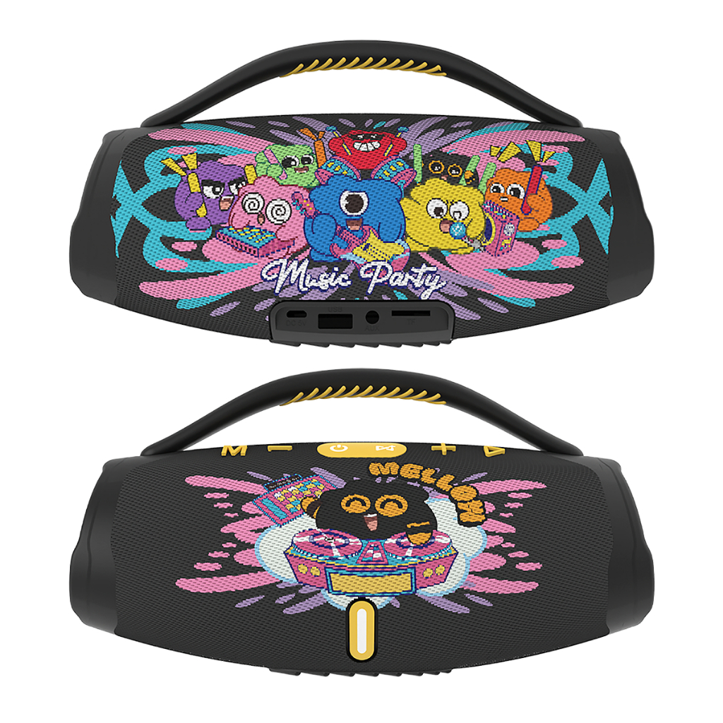 Caixa de Som Bluetooth Infantil RGB JellyMonsters Personagens