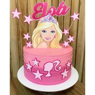 Bolo tema Barbie para comemorar o aniversário de 6 anos da minha princesa  Isabelly 💕💕 . . #bolos #mooca, By daymacielcakes