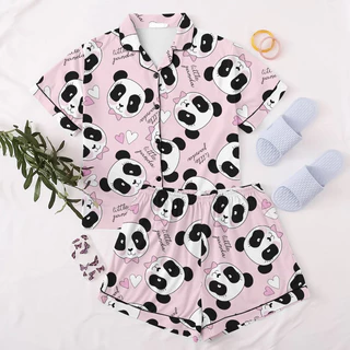 Pijama Feminino Adulto Americano Botão