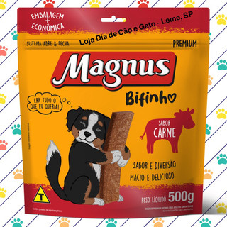 Bifinho Petisco Magnus 500g sabor Carne - Petisco para cachorros Pet em Oferta na Shopee