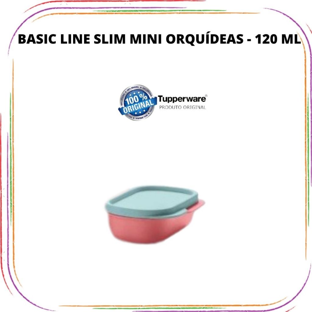 Tupperware Basic Line Slim Mini -120 ml | Shopee Brasil