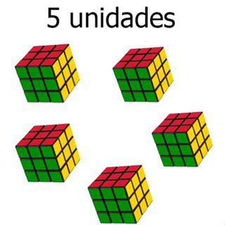Cubo Mágico Simples Iniciante Original - Colorido Diversos Tamanhos  (5,5x5,5cm)