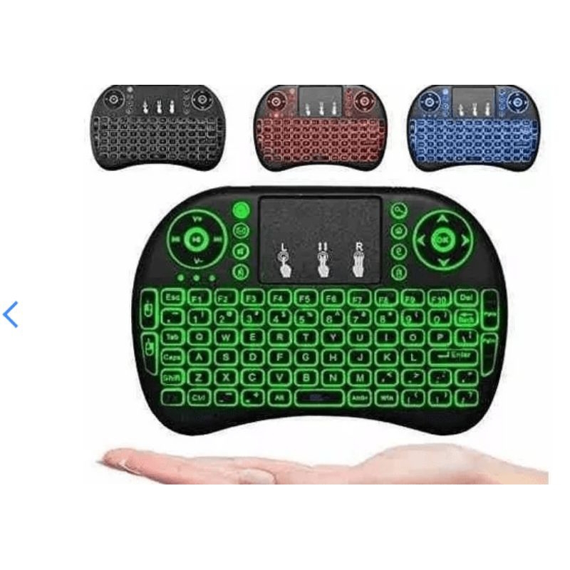 Mini Teclado Wireless Touch Pad Android Tv Box Smart Com Led | Shopee ...