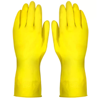 Luvas Látex Multiuso Amarela para limpeza (kit com 12 pares)