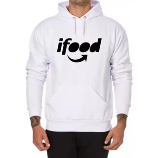 Moletom Ifood Motoboy Entregador Entregas Blusa De Frio Plus Size Masculino Feminino