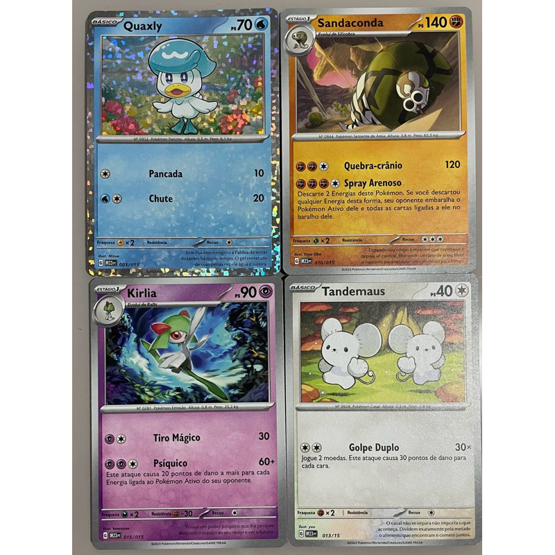 Carta Pokémon Mc Donalds Edição Comemorativa Mcdonald Foil Mais 3 Comuns