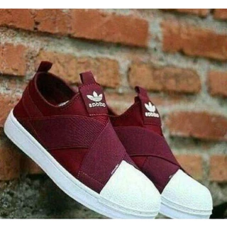Tênis Feminino de elástico Adda Slip on super star calçe fácil meia sem cadarço casual unissex promoção