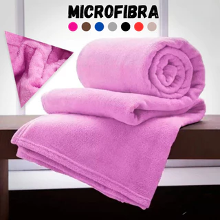 Cobertor Manta 2,00x1,80Mt Casal Microfibra Lisa Fleece Promoção