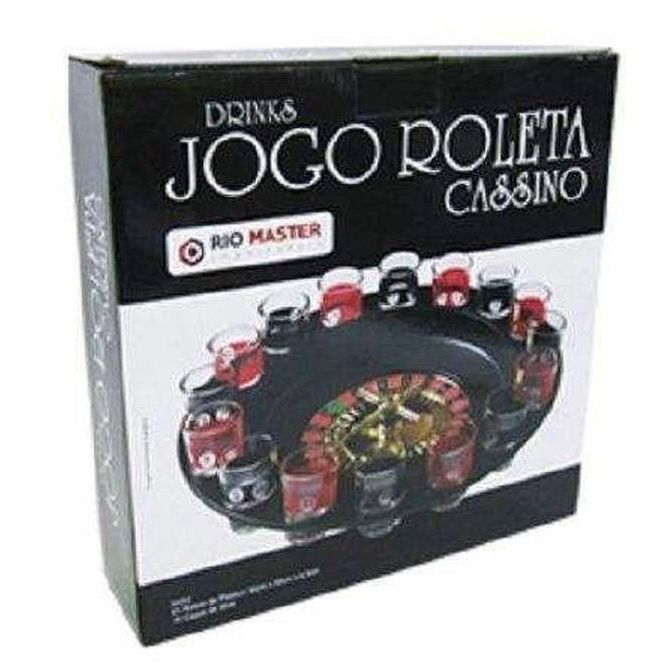 Jogo Drink Roleta Cassino com Tabuleiro - Zonacriativa