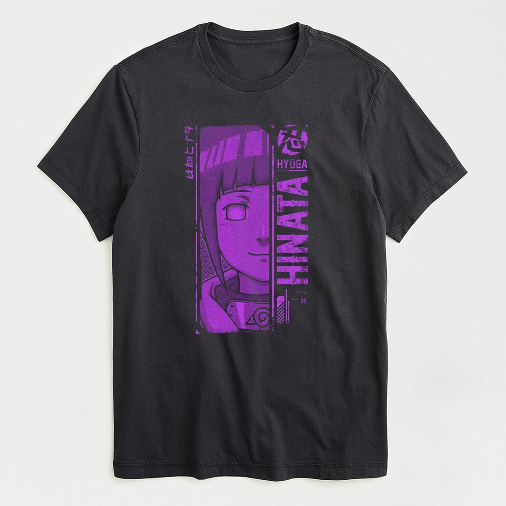 Camiseta Básica Unissex Hyoga Hinata Anime Naruto