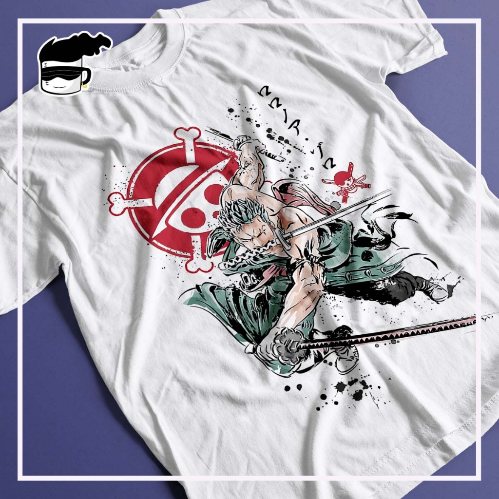 Camisa One Piece Unissex Camiseta Anime Luffy Zoro Sanji Acer
