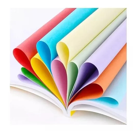 PAPEL COLOR SET A4 PACOTE COM 200 FOLHAS COLORIDAS VIBRANTES