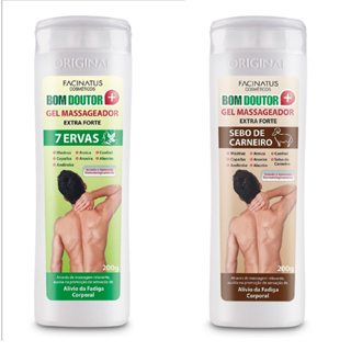 Kit Gel Massageador Sebo de Carneiro e 7 Ervas, Creme Massageador