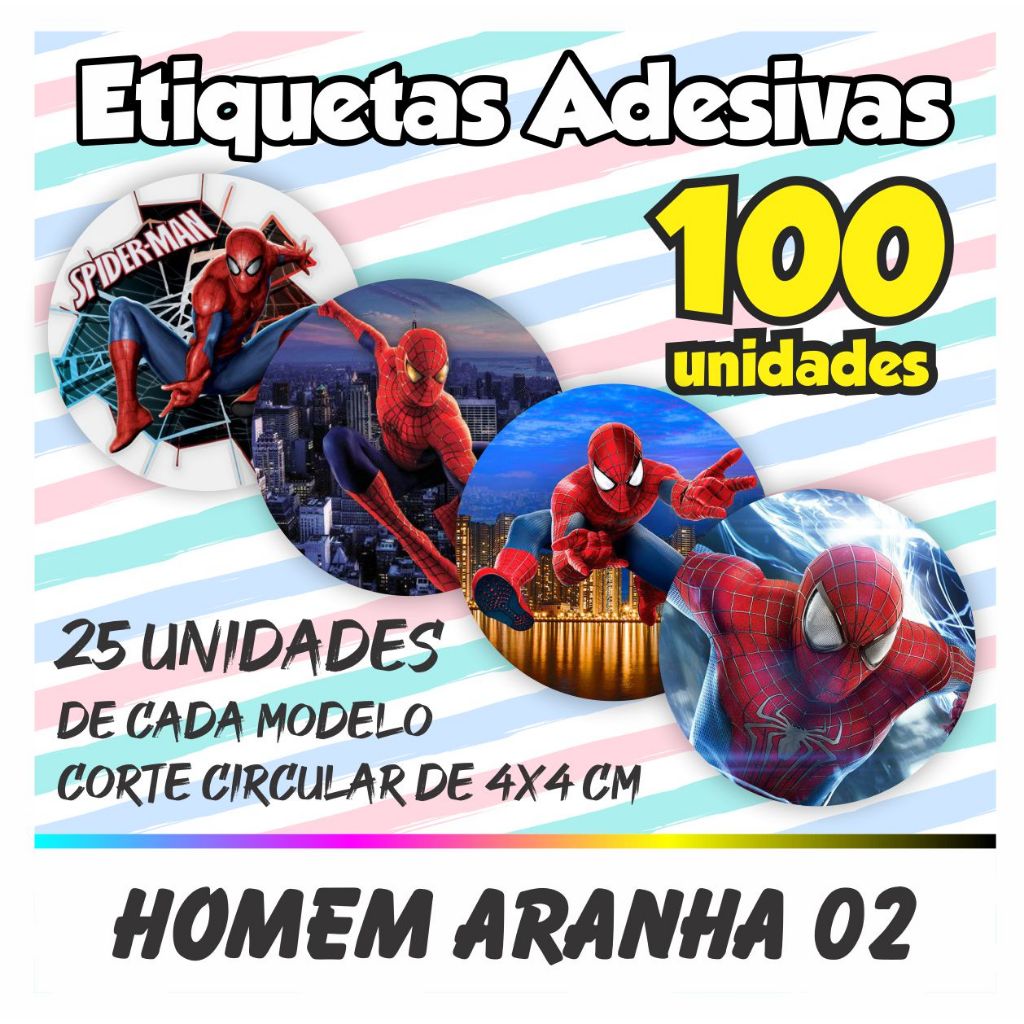 100 Convite Homem Aranha Com Foto Festa Infantil 8x5