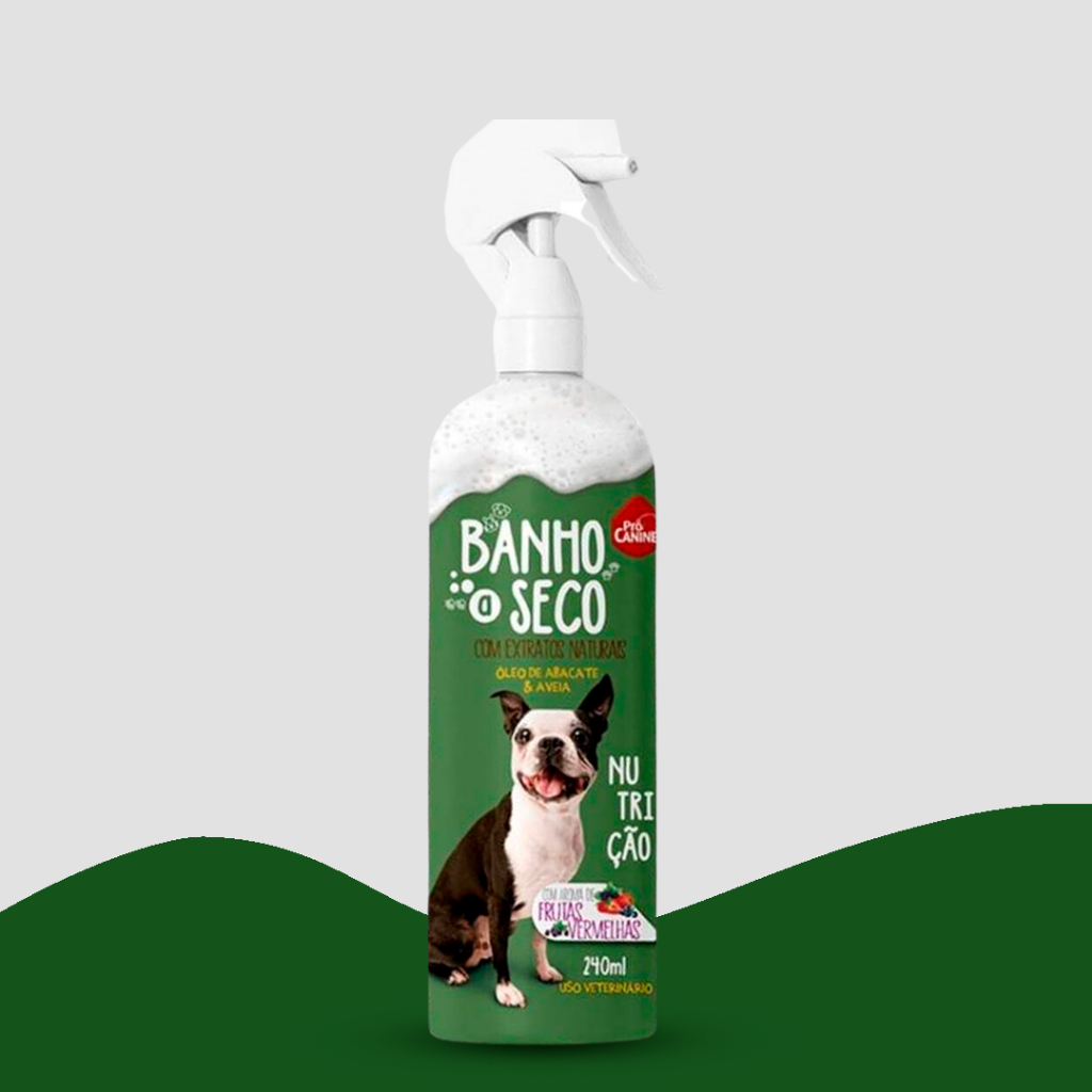 Banho a Seco para Cachorro Nutrição Frutas Vermelhas PróCanine 240ml ...