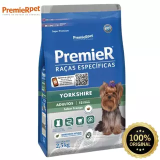 Ração Premier Pet Raças Específicas Yorkshire Adulto 2,5kg