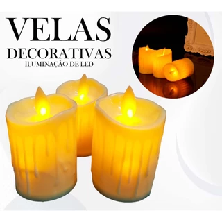 Velas de LED Chama Trêmula Realista 7cm / Iluminação Romântica Jantares Decoração de Festas Vintage