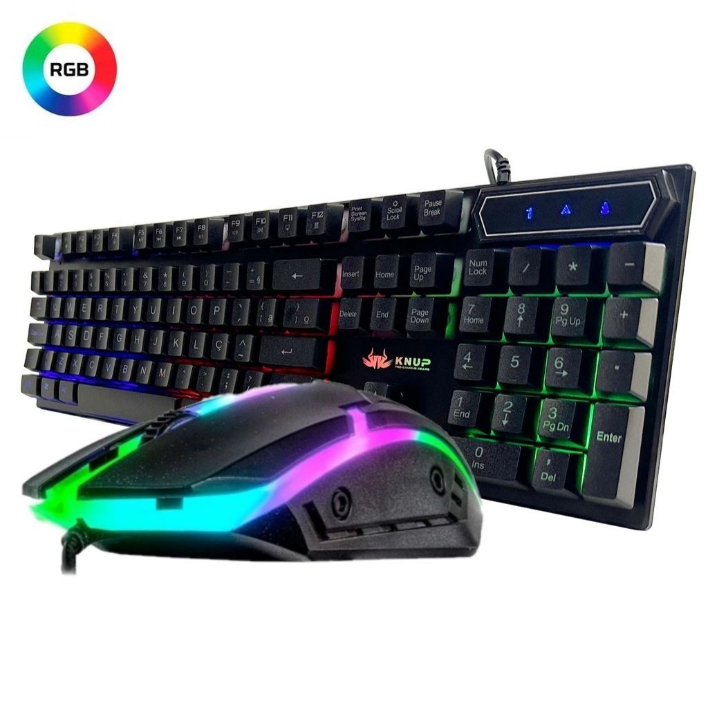 Kit Gamer - Teclado e Mouse -TC249 Army Kyler Warrior e Headset Straton USB  2,0 -PH305