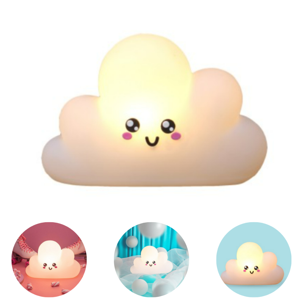 Luminária Abajur Nuvem Kawaii - Tutt Ambientes & Decorações