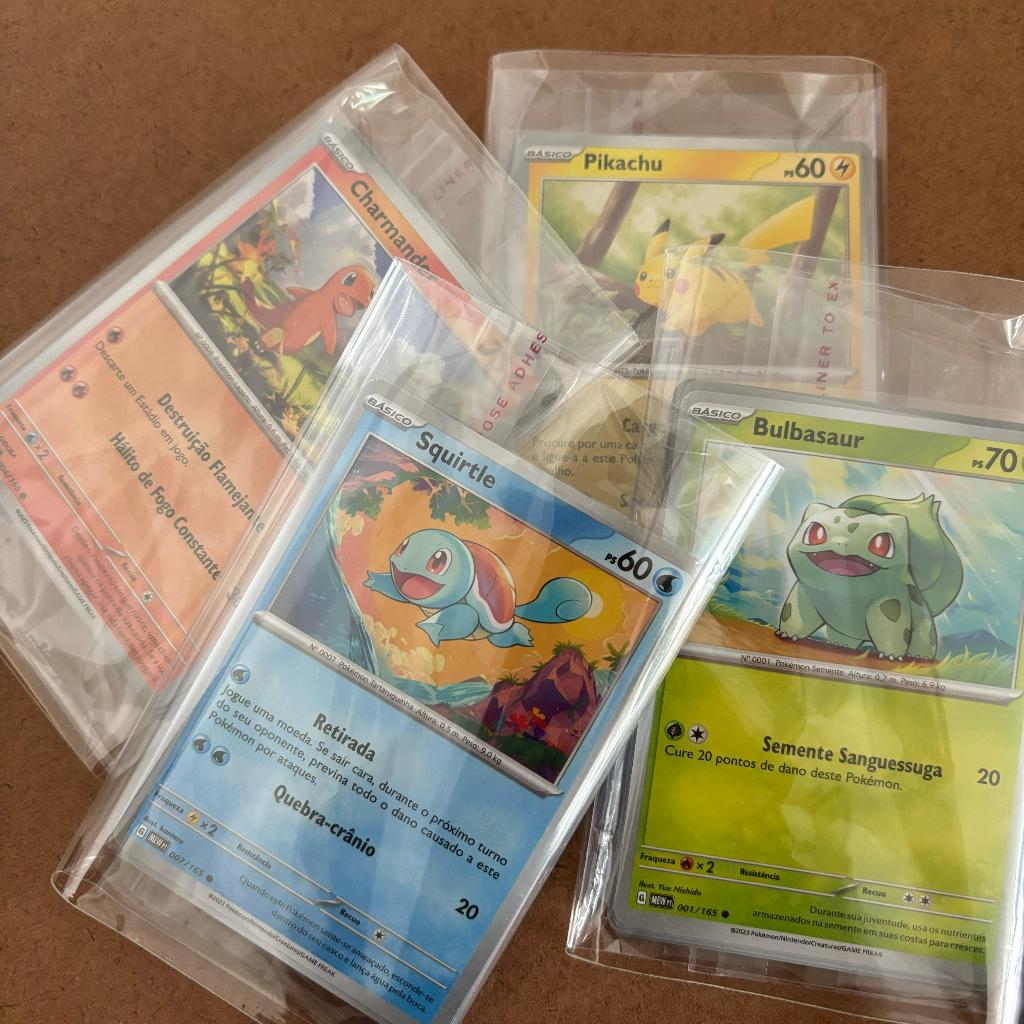 Cartas Pokémon Primeira Geração 151 - Lote de 10 Cartas Pokémon + 1 brilhante - Originais COPAG Coleção Escarlate e Violeta 151 - Únicas e Sem Repetição
