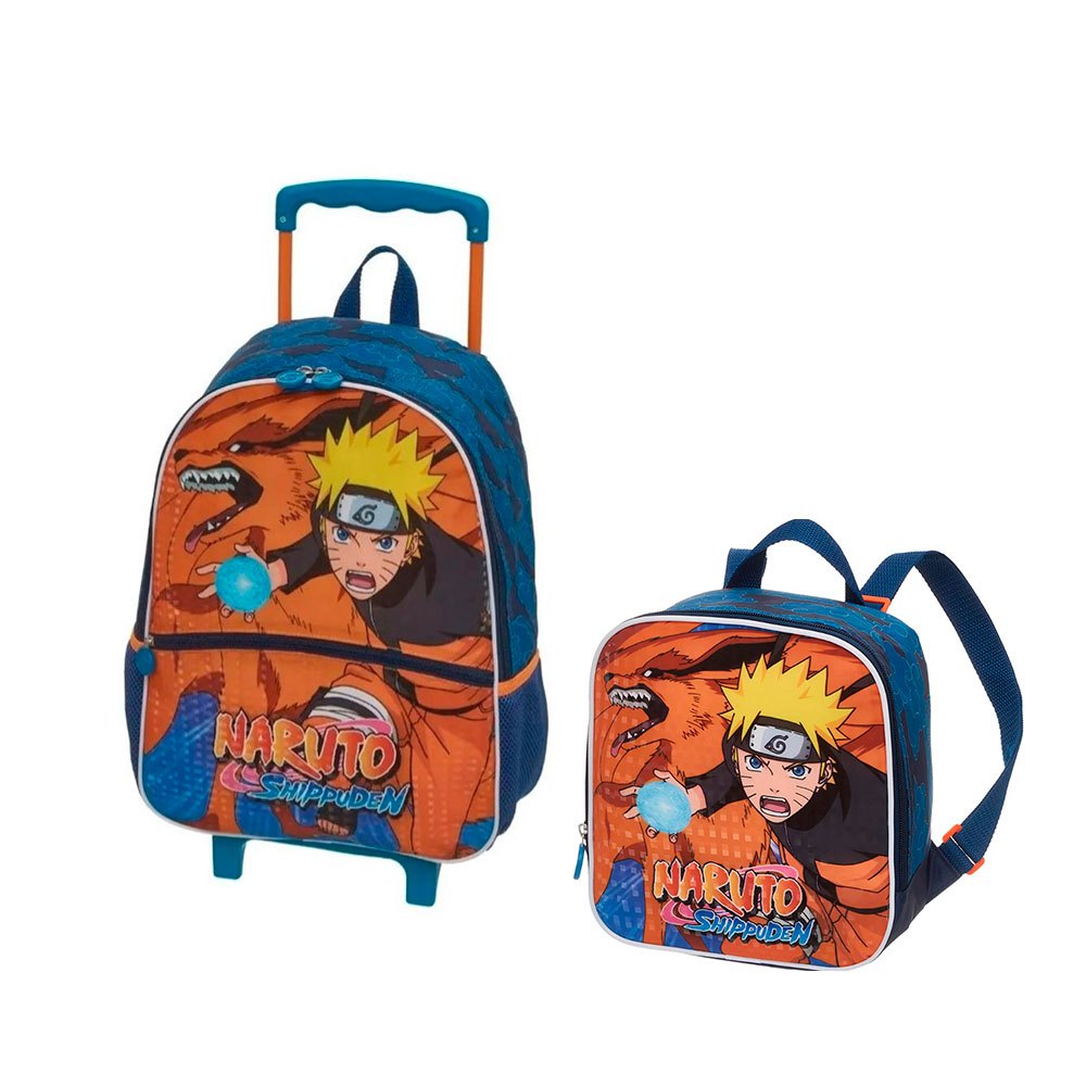 Kit Mochila Costas Estojo Menino Menina Boruto Naruto Hinata